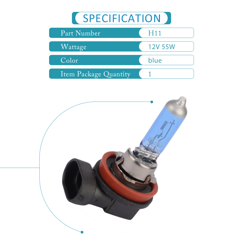 12V 55W high quality car headlight fog lamp halogen headlight H11 automotive halogen headlight