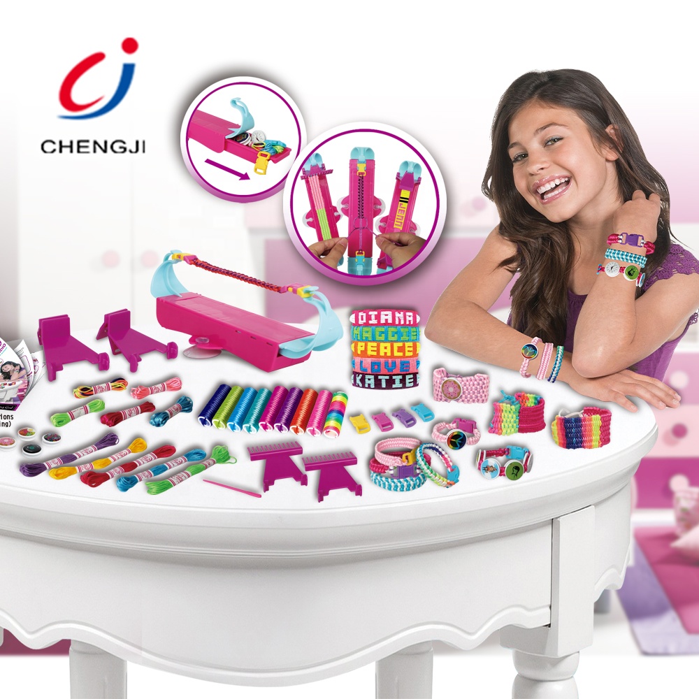 Beauty play set girl DIY craft kits toys playing set hand rope friendship bracelet making kit diy loom bracelet making kit diy