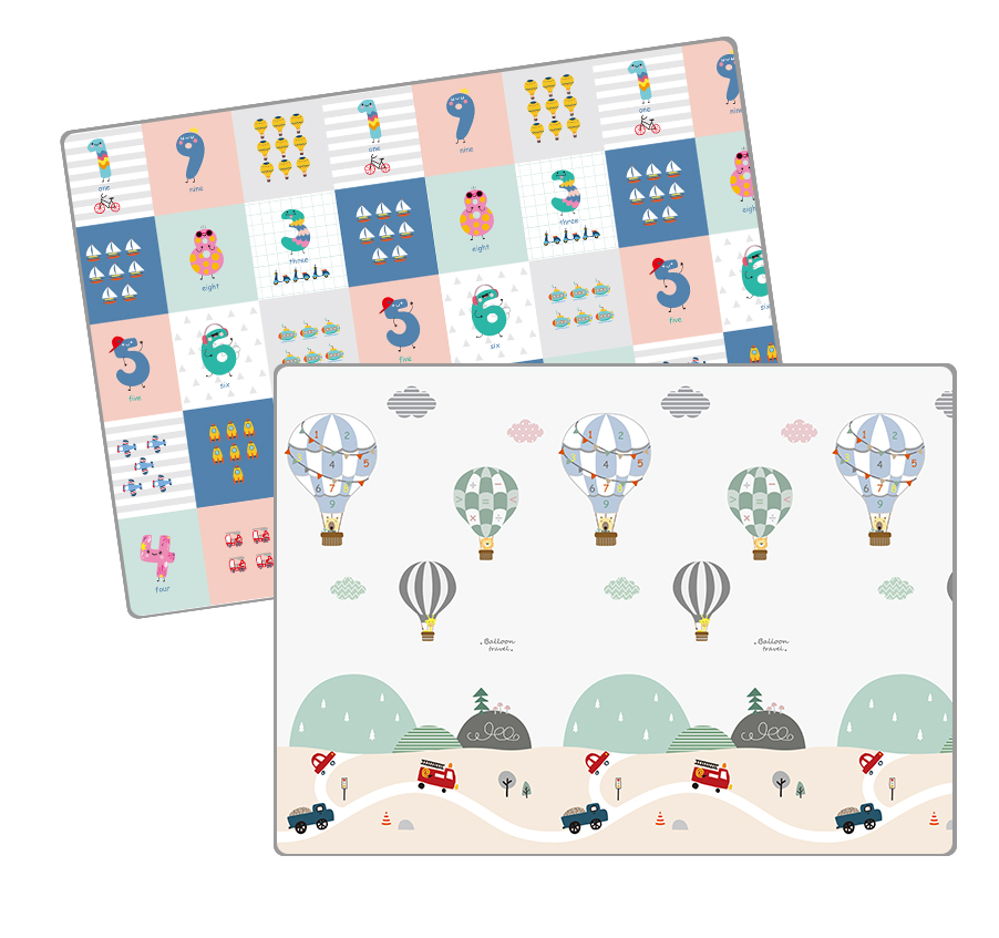 Eco-friendly Soft Folded Large Baby Play Gym Folding Mat Soft Educational Newborn Baby play ground mat
