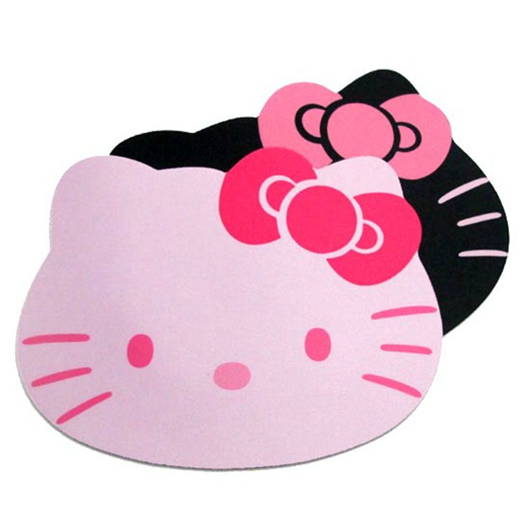 Оптовая цена дропшиппинг Hello Kitty милый розовый черный цвет ноутбук коврик для мыши