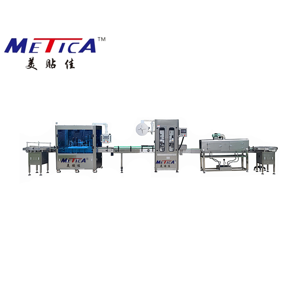 Automatic cbd oil/tincture dropper bottle filling capping and labeling machine production line filling line
