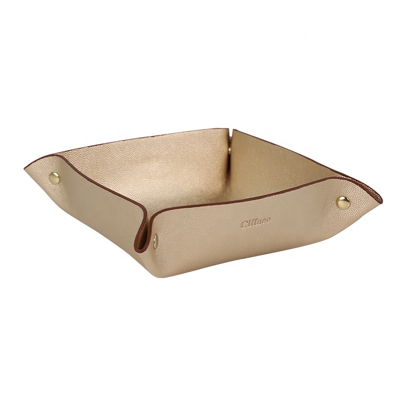 Large desktop storage tray sundries key vestibule storage tray European lipstick storage plate