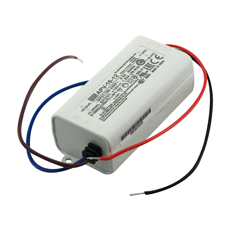 Mean well APV-16-24 16W импульсный источник питания 24V LED пластиковая коробка