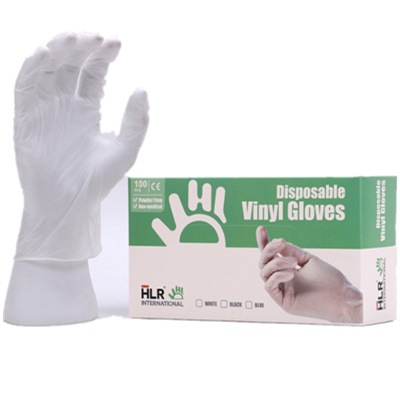 Gloves Vinyl Powder Free Disposable Vinyl Gloves Black Blue Certificated HLR
