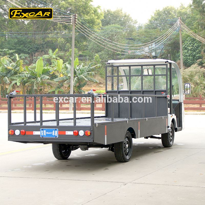 EXCAR 72V 2 seater electric utility car hotel buggy electric truck trailer