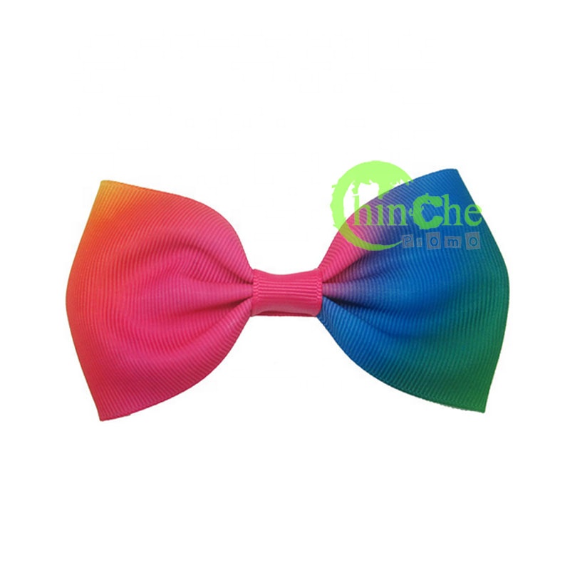 Minimum 100yards rainbow grosgraion ribbon bow
