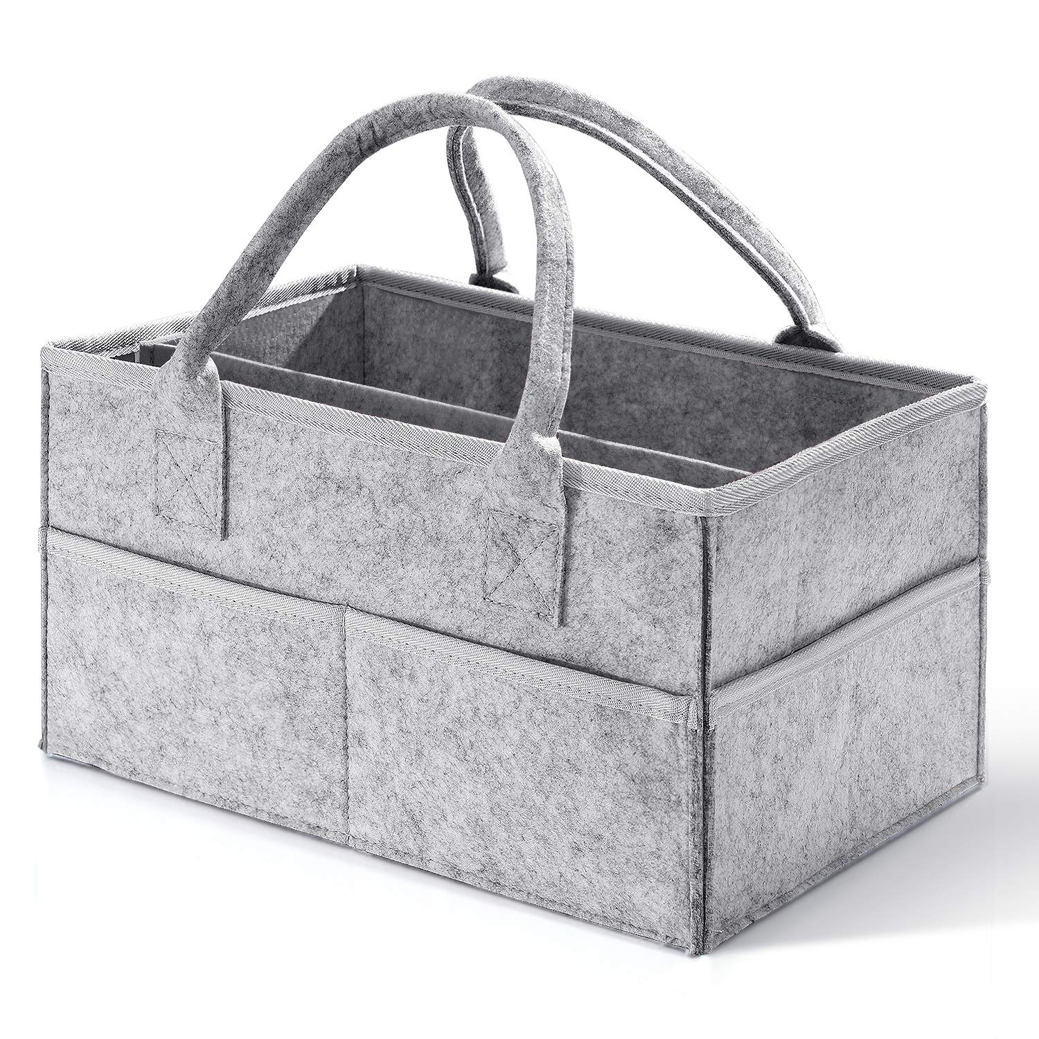 2021 Car large capacity Portable baby Nursery Felt Diaper Caddy Organizer basket For changing Table
