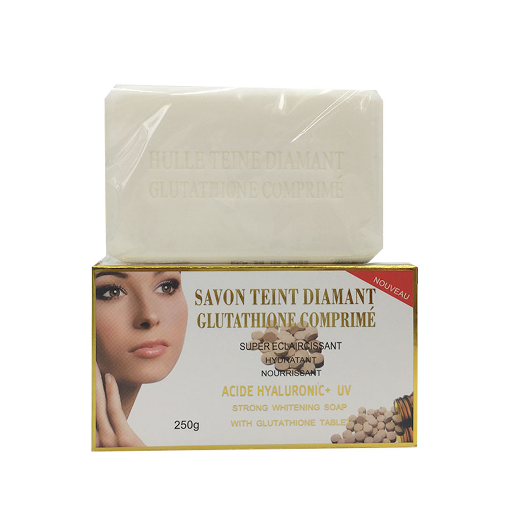 Bleaching Soap Whitening With Gluta Tablet Savon Teint Diamant Gluta Comprime For Remove skin melanin deposits