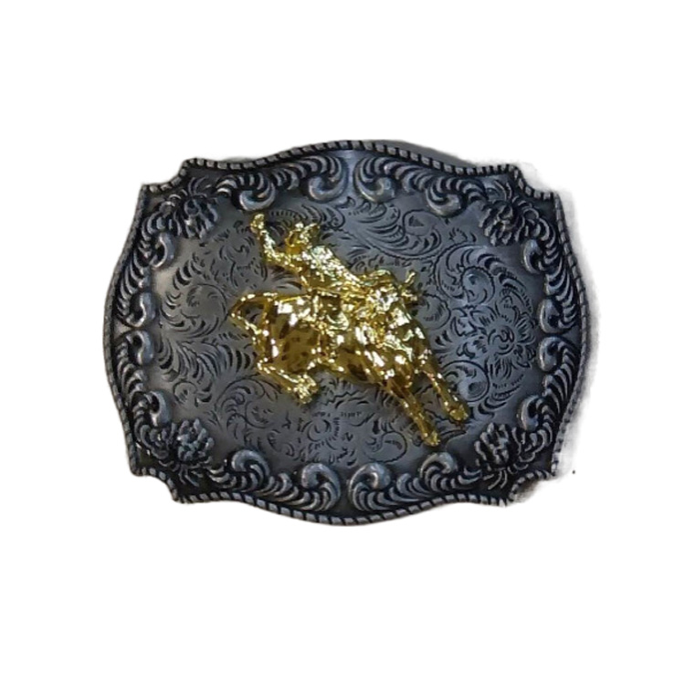 40 мм Rodeo Два цвета 3D Западная пряжка для ремня винтажная индивидуальная 3D пряжка для ремня
