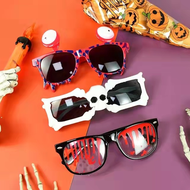 Hoilday Funny Sunglasses Supplies Horns Clown Spider Pumpkin Glasses Halloween Party Photo Prop Decoration Glasses for Men