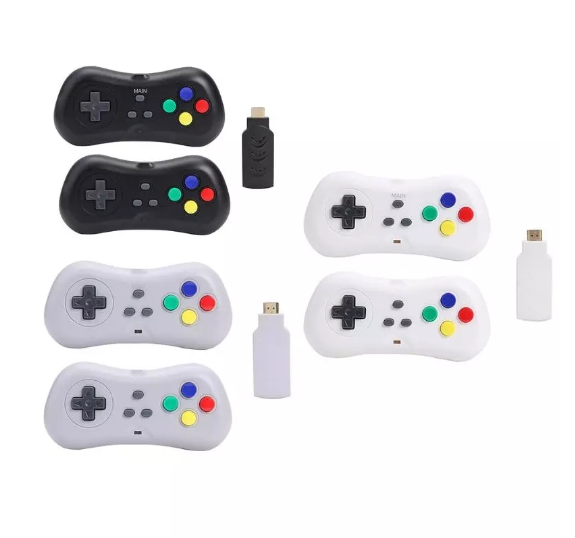 4K HD Mini TV Video Game Console Dual 2.4G Wireless Gamepad Controller Game Dongle Built in 638 Games