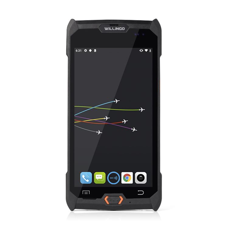 Высококачественный чёрный Прочный портативный Android Pda сканер штрих-кода 1d 2d Ручной считыватель