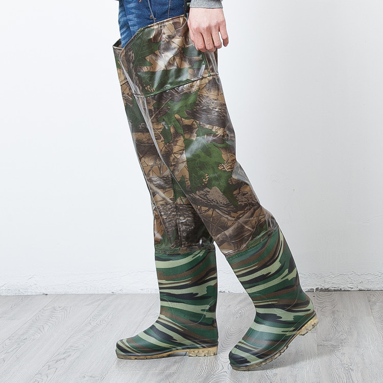 High Quality Thick Waterproof Half Length Pants Knee High Fishing Boots