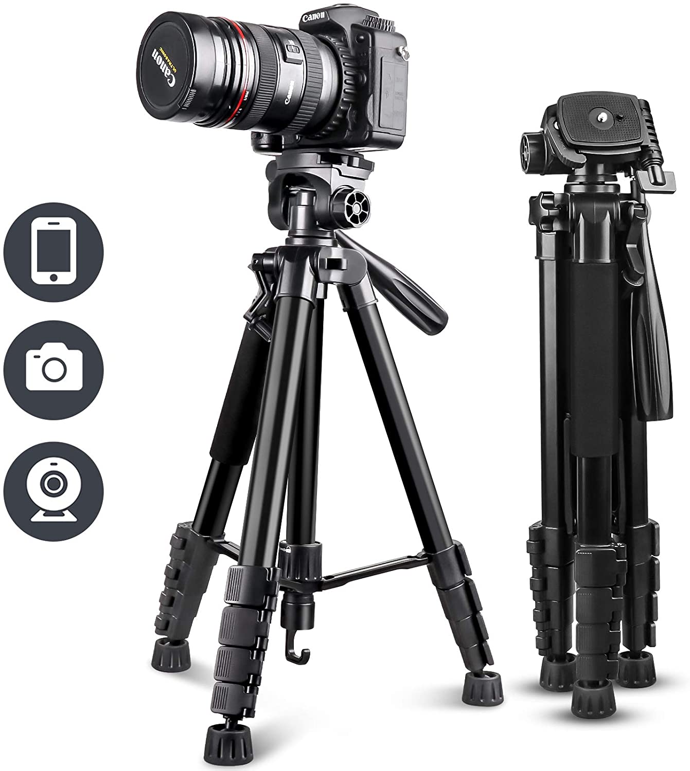 Amazon professional photography light weight flexible portable dslr slr video camera mount tripod stand for canon nikon camera