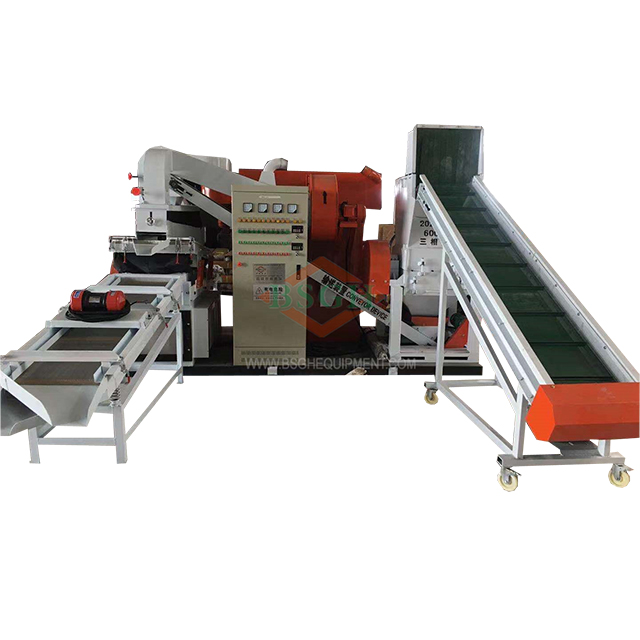 2021 BSGH hot sales cable granulator machine cable separator machine copper wire recycling machine BS-N125