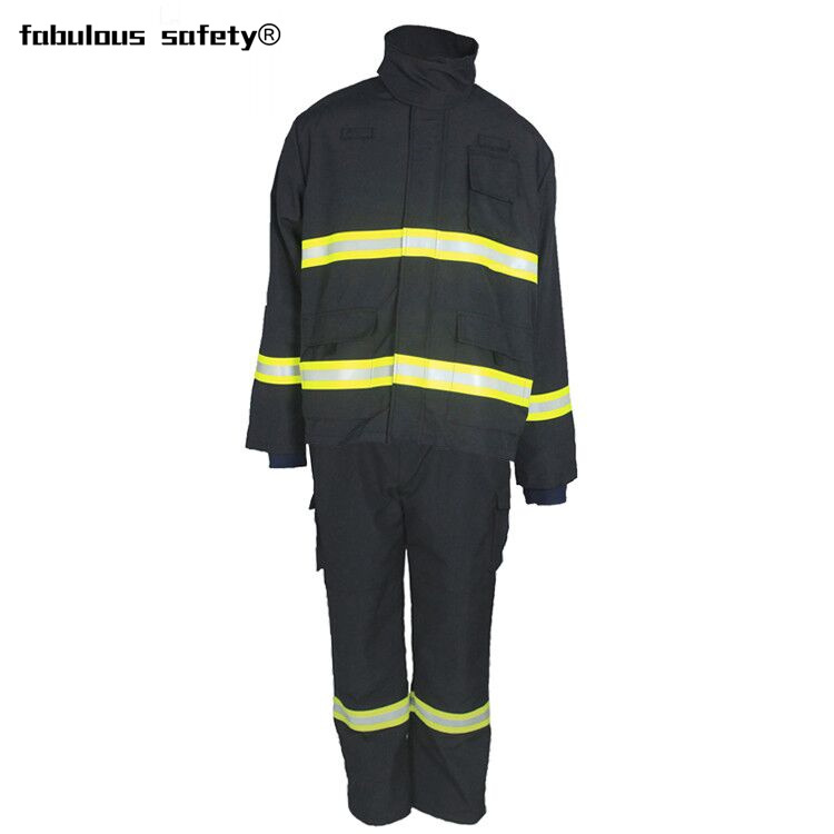 High quality Firefighter Safety Uniform Fireman Fire Retardant Suit