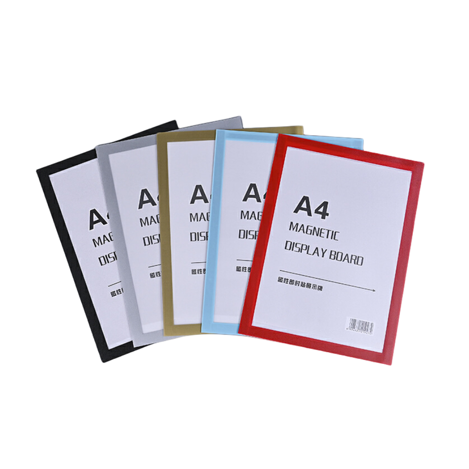 Multi-function A4 Size Strong Magnetic Photo Frame Self-Adhesive Magnetic Sticker Display Frame Customised Magnetic Sign Holder