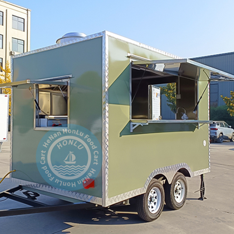 concession food trailer 10 ft mini food cart truck with full kitchen equipment ready for delivery