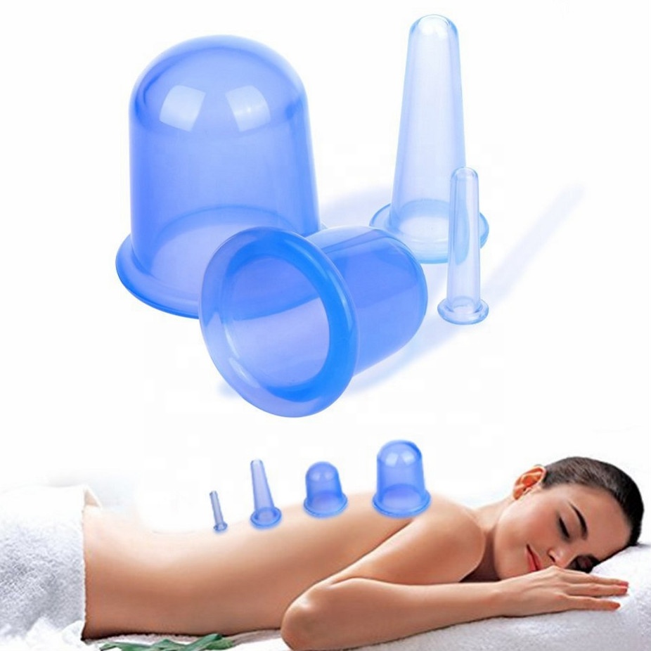 Заводская оптовая цена, набор силиконовых банок для массажа лица, Hijama для удаления токсинов