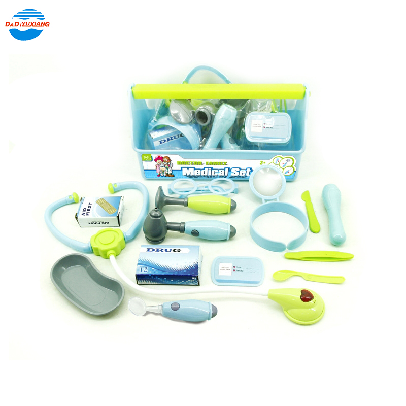 preschool educational plastic medical kit doctor set toys for kids