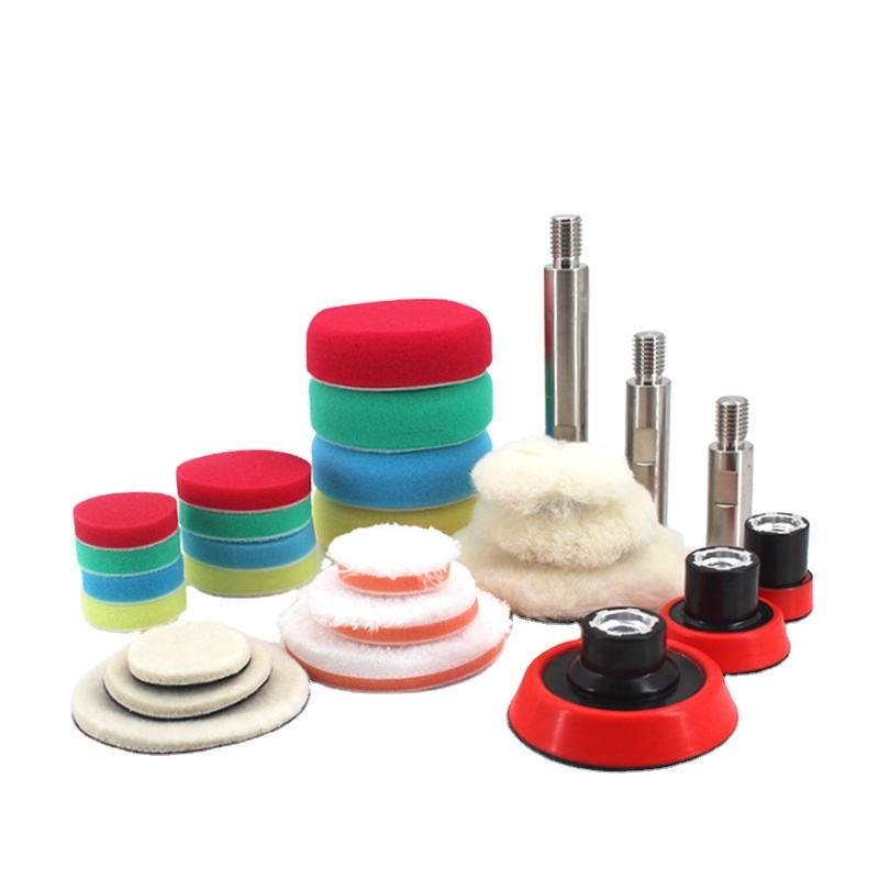 27pcs/set 6 Inch Polishing Pad Sponge Buff Waxing Buffing Kit Set for Car Polisher