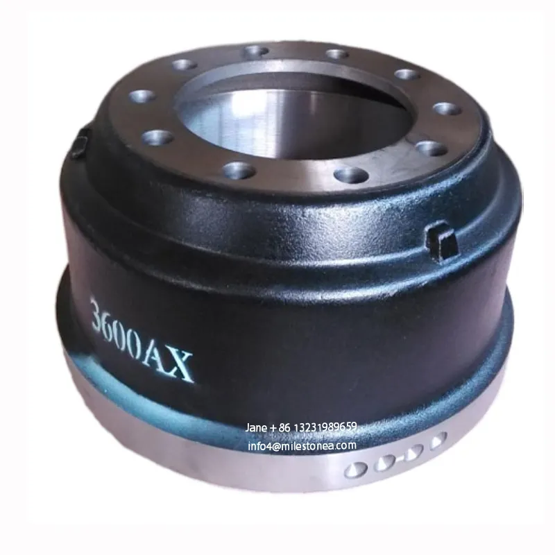 Semi truck parts brake drum 3600AX with balance for US market