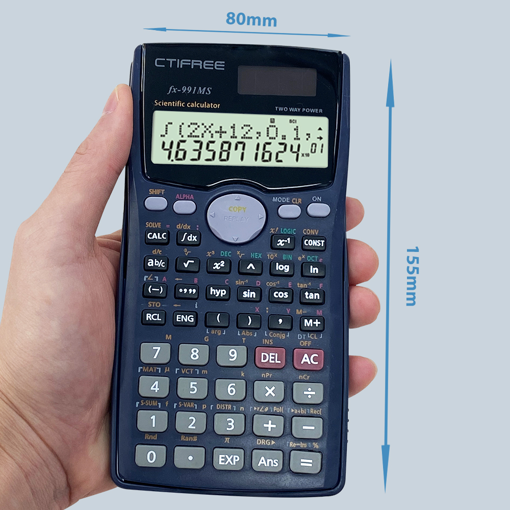 FX-991 мс электронный цифровой многофункциональный подходящий ученик средней школы 401 функция ученик научный калькулятор 991 мс