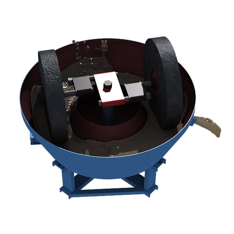 Cheap Gold Stone Grinding Machine Ore Rock Gold Mining Equipment Three Wheels Wet Pan Mill