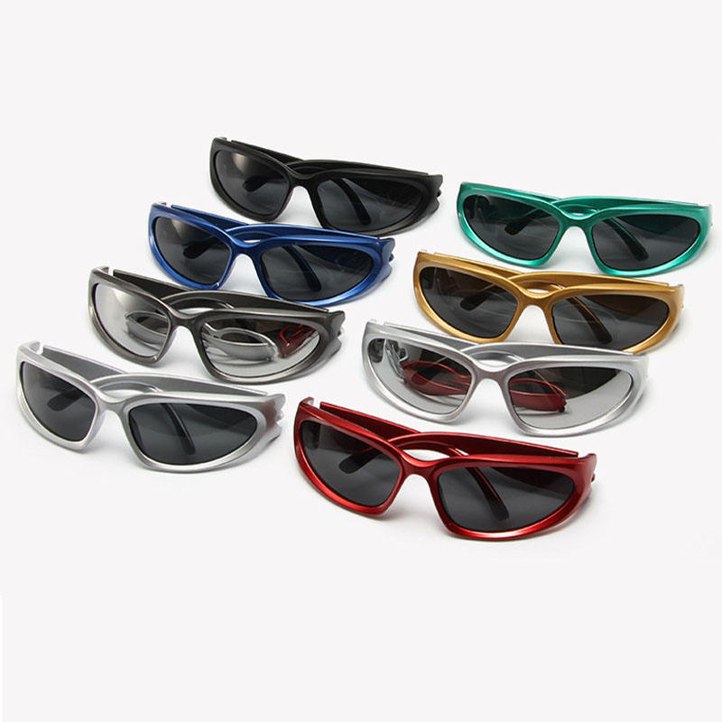 Futuristic New Y2k Hot Girl Glasses Cycling Punk Sports Glasses Sunglasses Women'S Glasses