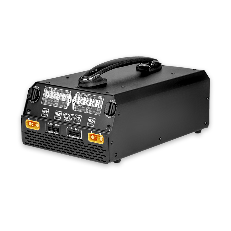 EV-PEAK U4-HP баланс зарядное устройство Двухканальный для LiPo/LiHv 6S-14S батарея 2500W 25A lipo зарядное устройство