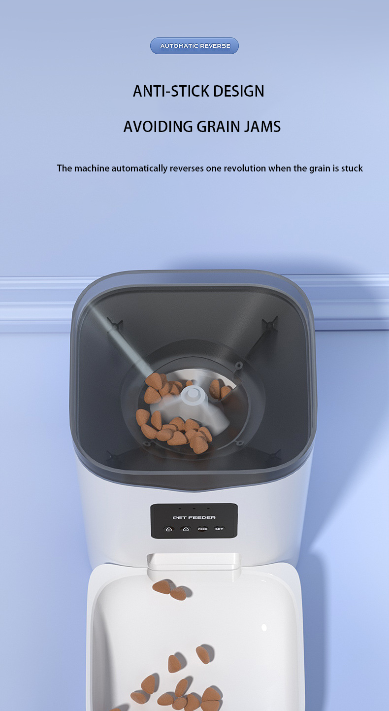 Amazon hot sale 3L cat dog automatic smart pet feeder camera smart pet food dispenser wifi animal feeder robot