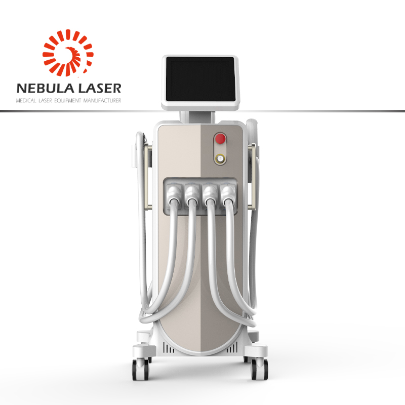 Multifunctional IPL SHR Diode laser nd yag laser 4 in 1 beauty laser machine for beauty clinic