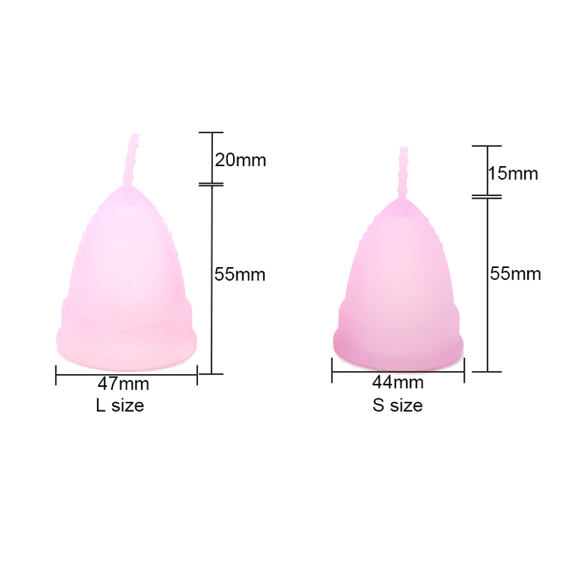 M/L Size ROHS BPA Free Lady Silicone Menstrual Cup