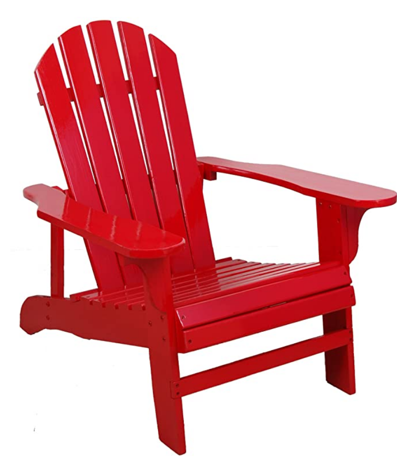 Leigh Кантри Красный пластиковый смолы складной поли пиломатериал HDPE ADIRONDACK стул для патио палубы двора