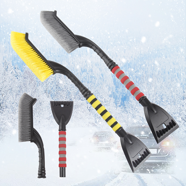 Retractable Snow Brush Ice Shovel Car Vehicle Snow Ice Scraper Snobroom Snowbrush Shovel Removal Brush Scraper Clean Ice Plastic