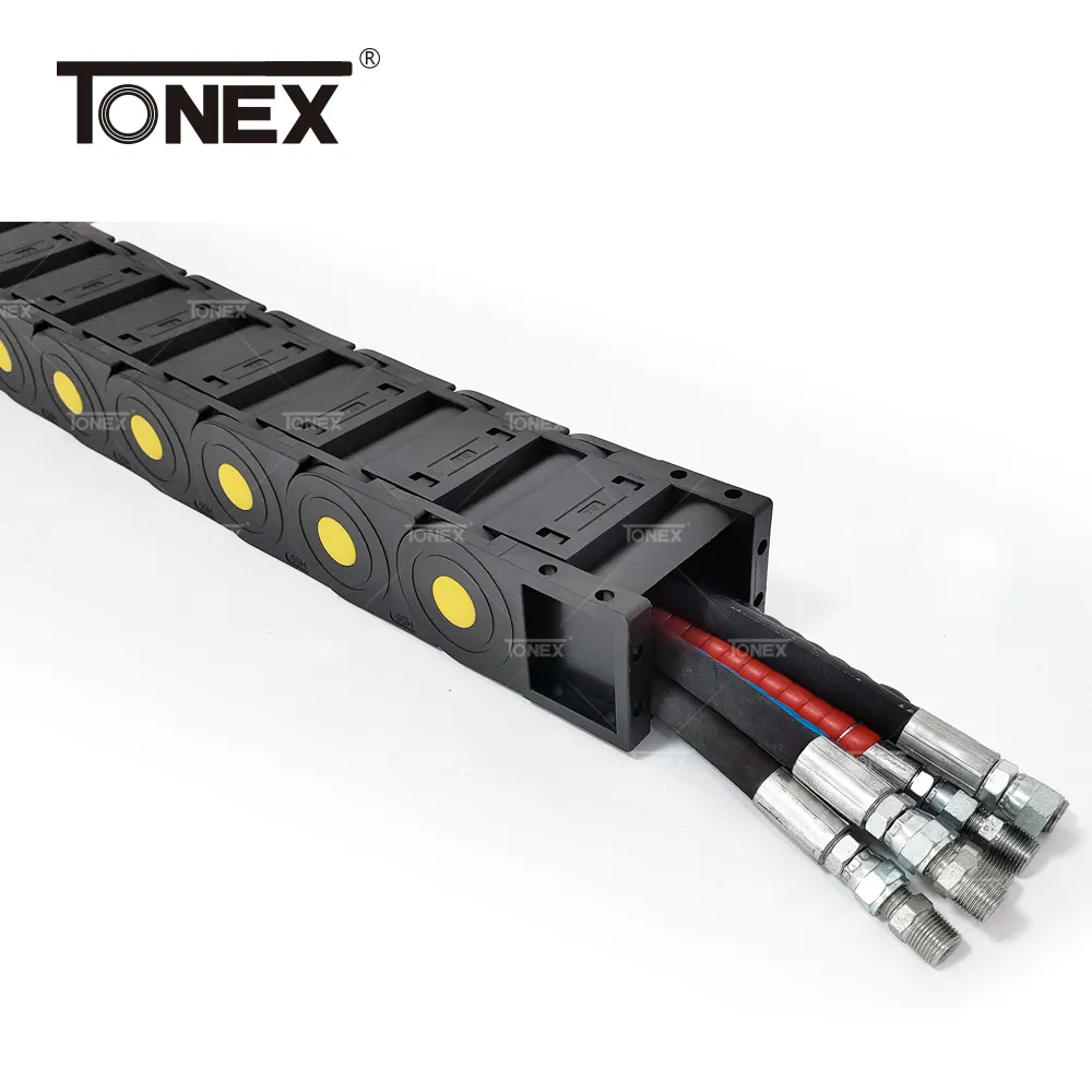 Enclosed Towline flexible dust-free machine tool mechanical drag chain