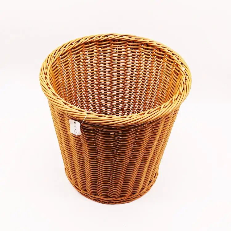 Ratan Basket Laundry Eco-friendly Wholesale Handcraft Large Plastic Ratan Tall Round Cane Laundry Toy Basket Laundry Basket Set