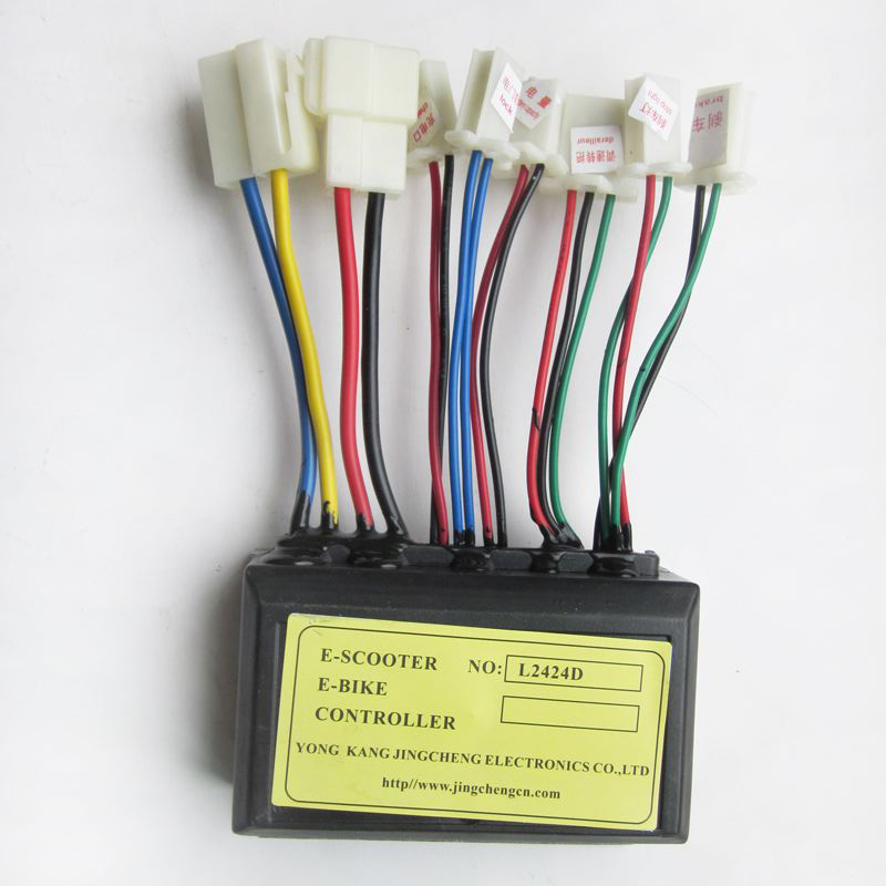 24 V 250 W L2424D игрушка скутер электрический велосипед регулятор скорости контроллер постоянного тока 24В 250 Вт щетка DC Моторный контроллер, фара для электровелосипеда в аксессуары