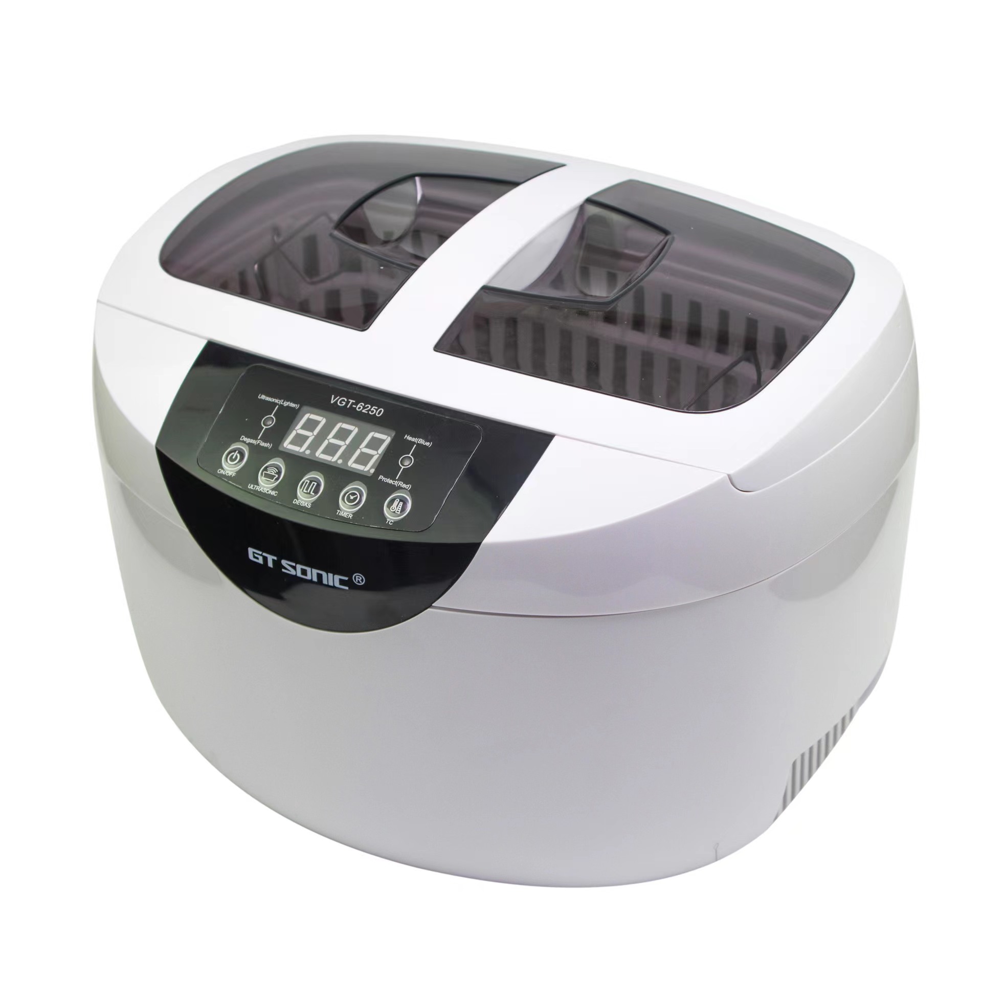 Portable Digital Mini Ultrasonic Cleaner 2500ML 65W mini portable small ultrasonic cleaner for dentures injector medical watch