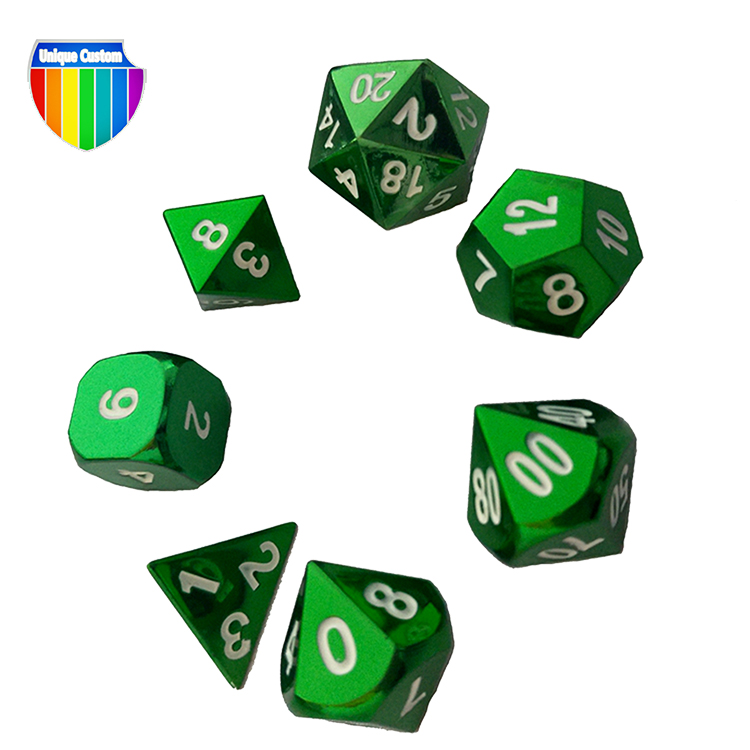 Professional Manufacturer Custom Made Metal Printing Up Pop Game Polyhedral Dice