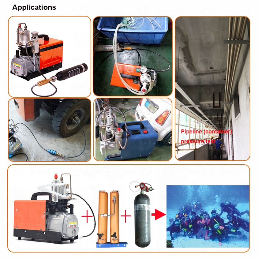 110v/220v High Pressure Air Pump 30mpa 4500psi Electric Air Compressor