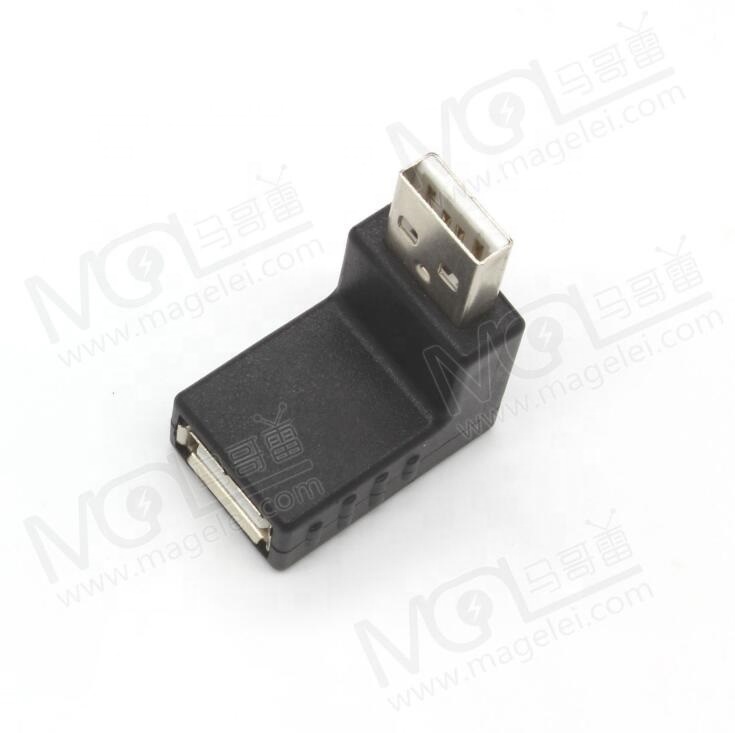 Заводская поставка, нейтральный конвертер USB 2,0 AM В AF, прямоугольный переходник «штырь-гнездо» USB в USB