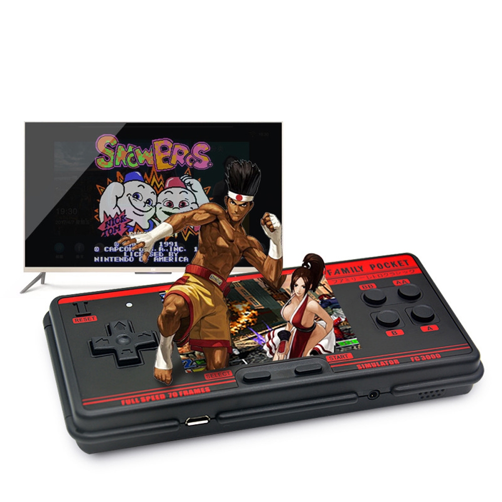 FC3000 портативная игровая консоль игровой плеер с цветным экраном 8 бит 2G симулятор памяти видео встроенный в 1091