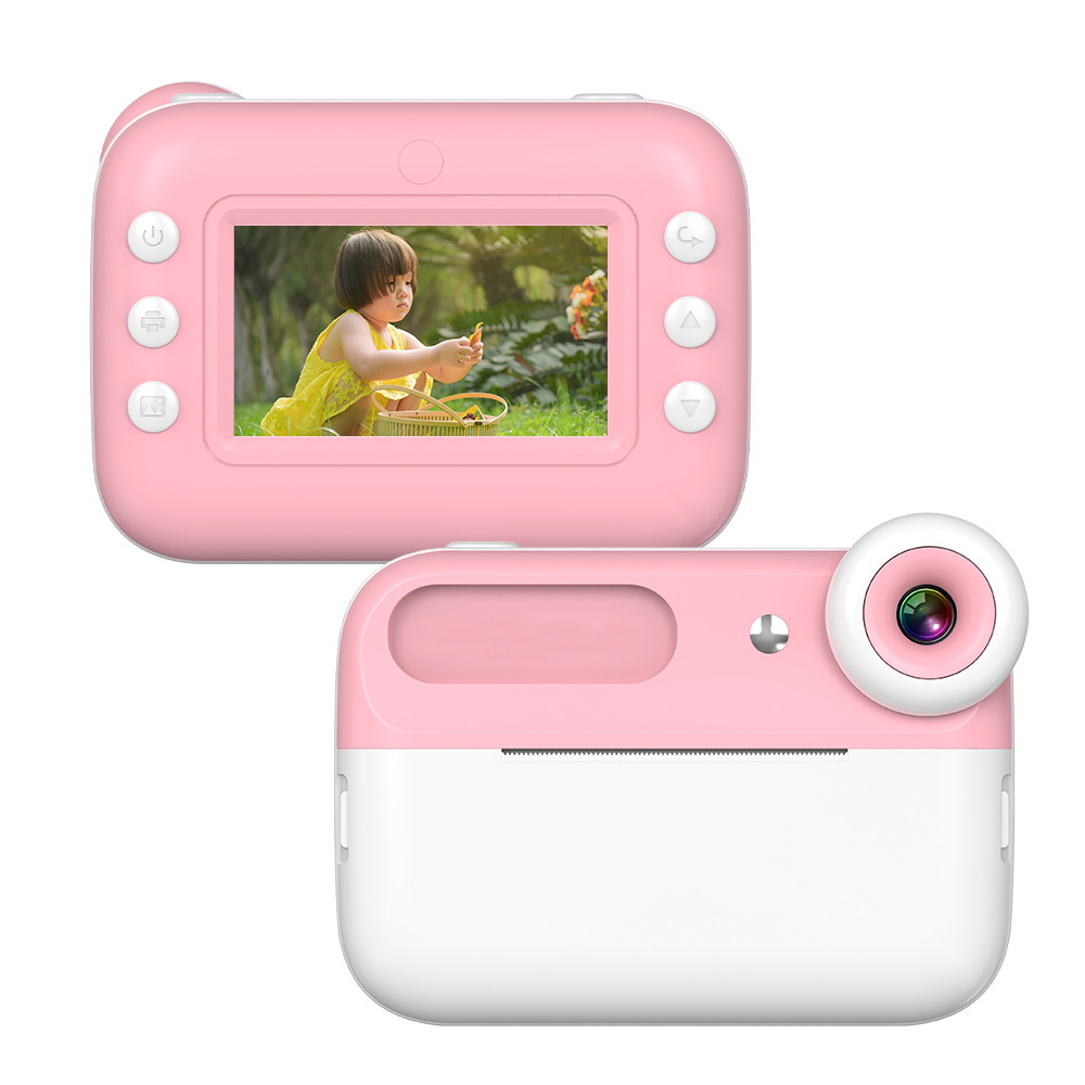 Wholesale Full HD 1080P Digital Children's video and photo print camera 2.4 inch screen High Megapixel kids camera instant print