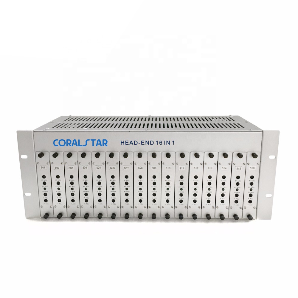 CORALSTAR, профессиональное изготовление, производство 16 в 1 Catv аналоговый модулятор Аналоговое ТВ Модулятор