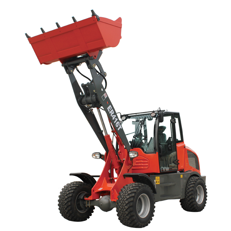 Everun Китай 1600 кг ER416T CE 4WD мини-фермерский садовый фронтальный маленький ковш колесный погрузчик на продажу