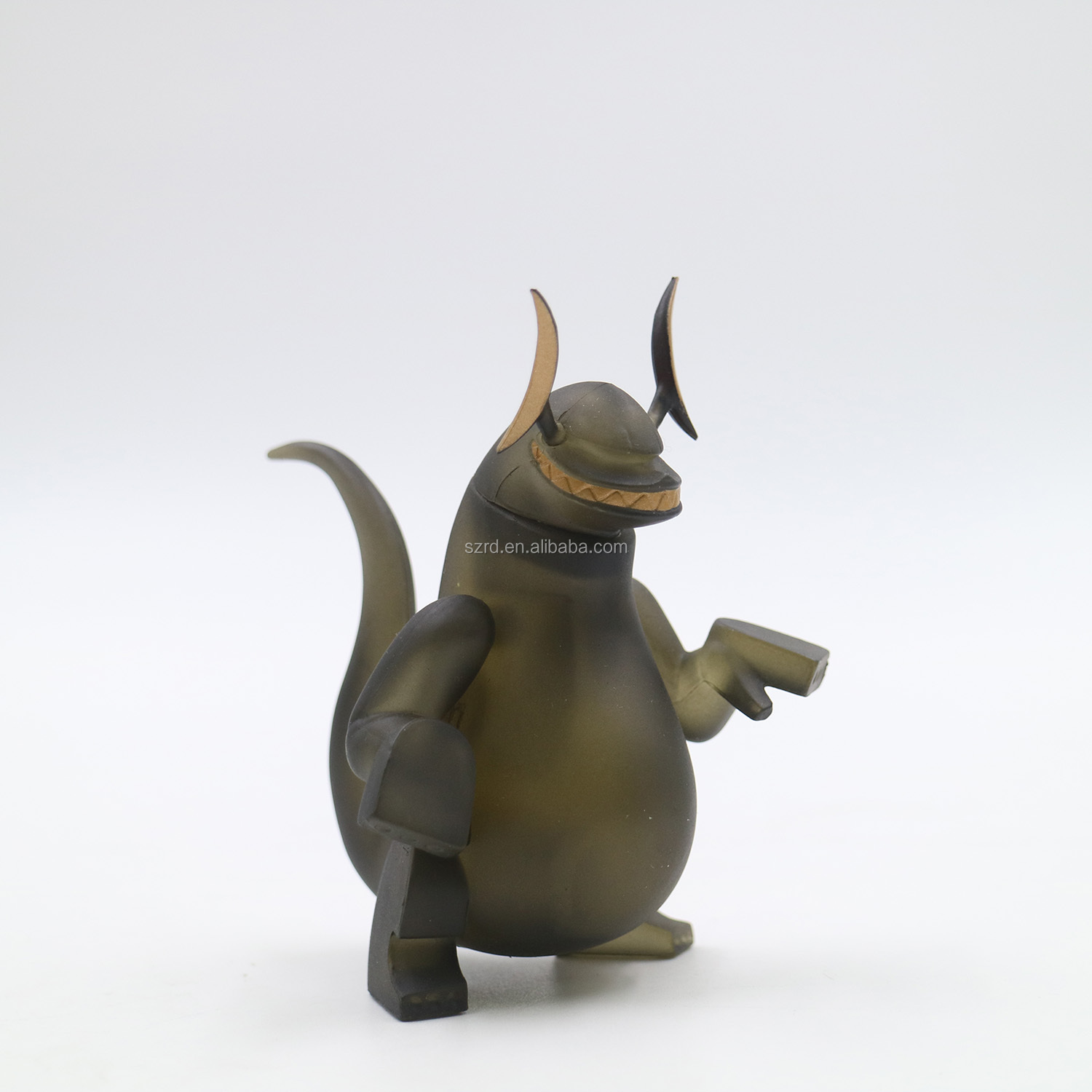 OEM factory made transparent cartoon figure PVC dinosaur toy for kids