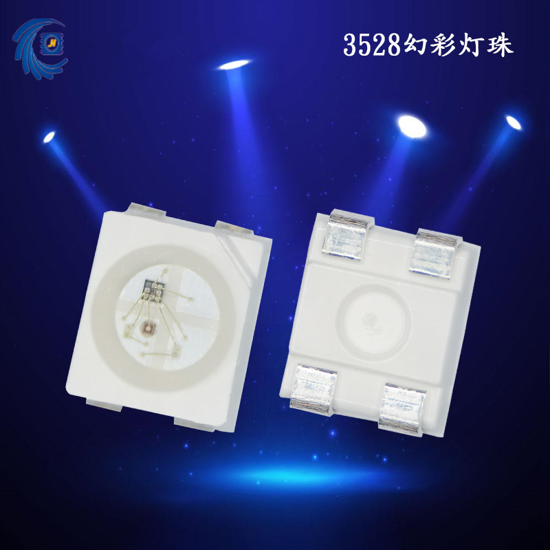 3528 RGB built-in IC magic color led lamp beads compatible with WS2812/SK6812 full color synchronous LED chips