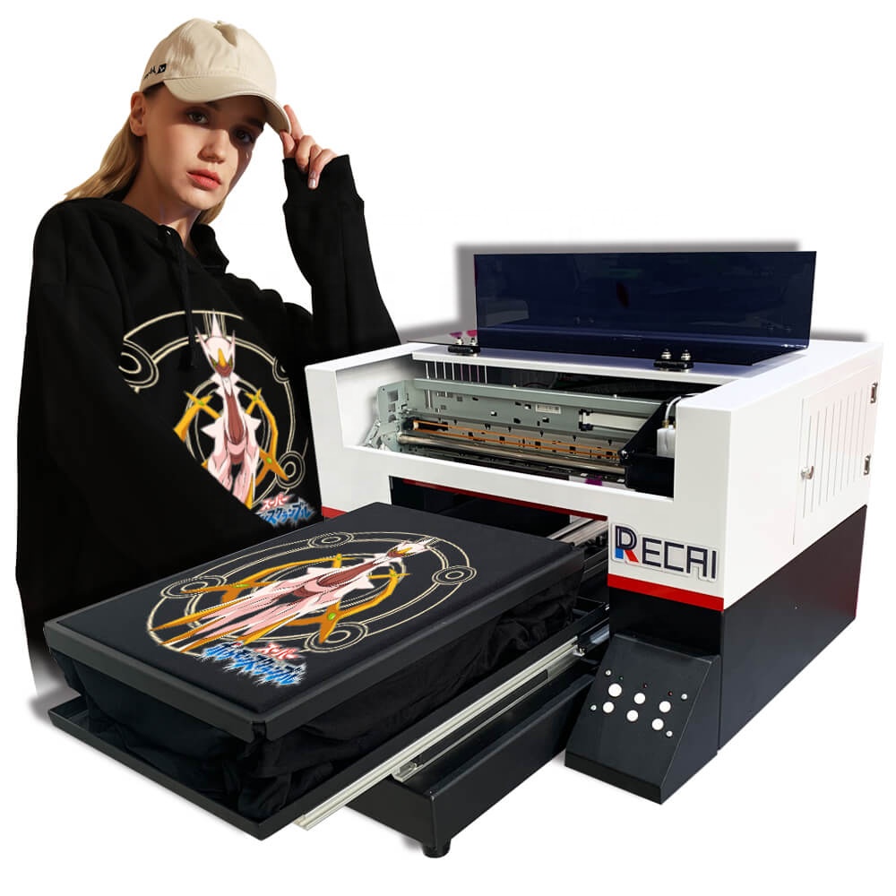 RECAI Новый A3 DTG принтер, футболки, холщовая обувь, маска, худи, кепки, футболки, печатная машина для школы, больницы, предпринимательства