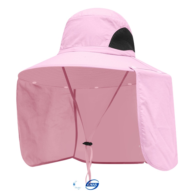 Men And Women Spring And Summer Outdoor Cover neck wide brim Uv Protection Sun Cap Fishing Fisherman Bucket Hat